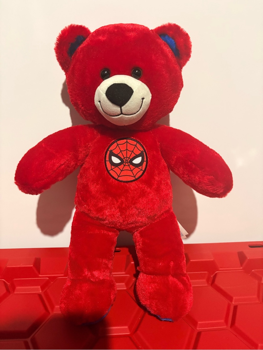 Build A Bear Red Spider-Man Bear 15" Plush Teddy